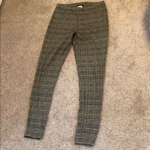Express tartan plaid leggings/stretch pants